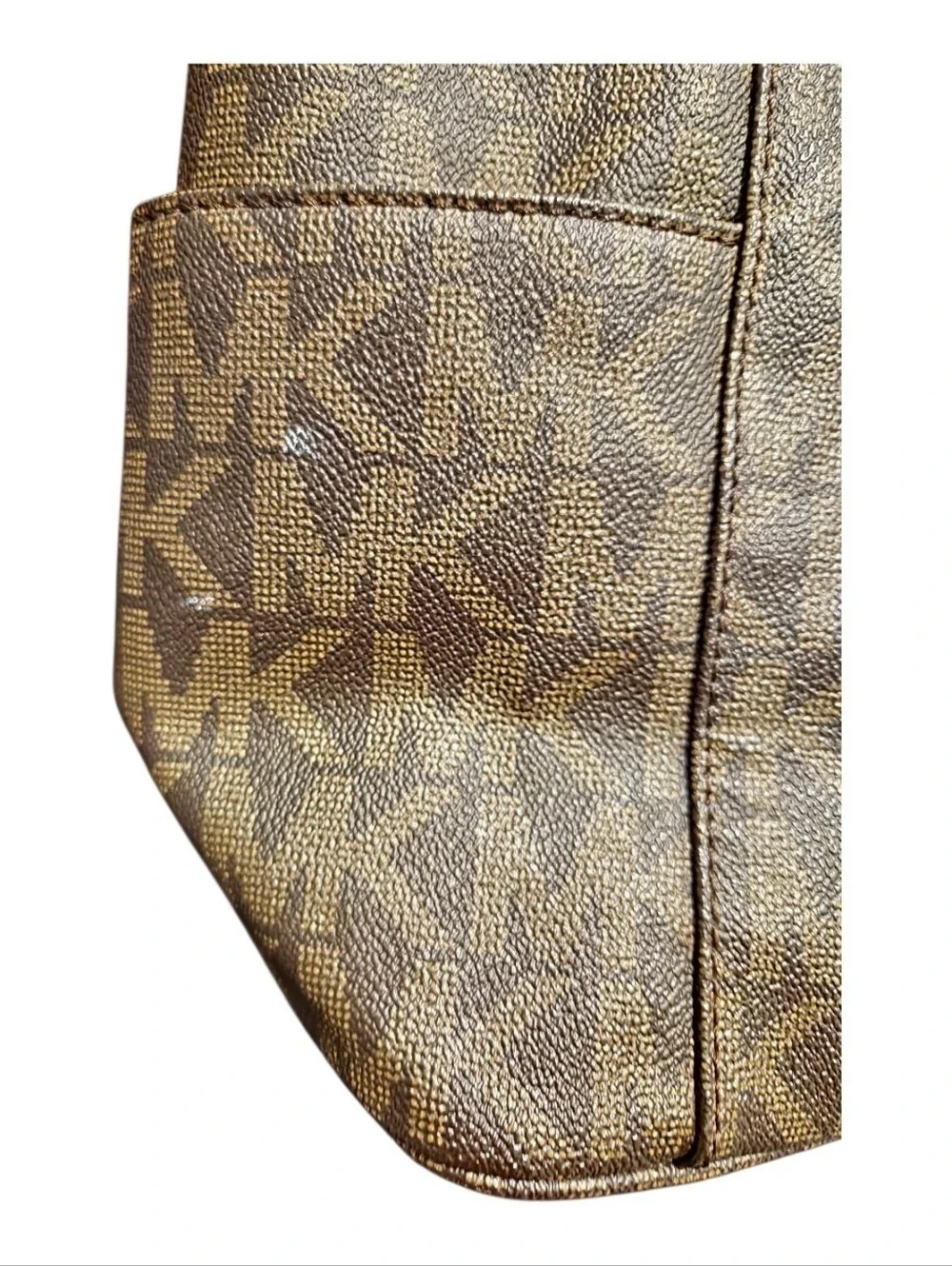 Michael Kors Jet Set Signature Logo East West Large Tote Shoulder Travel Bag